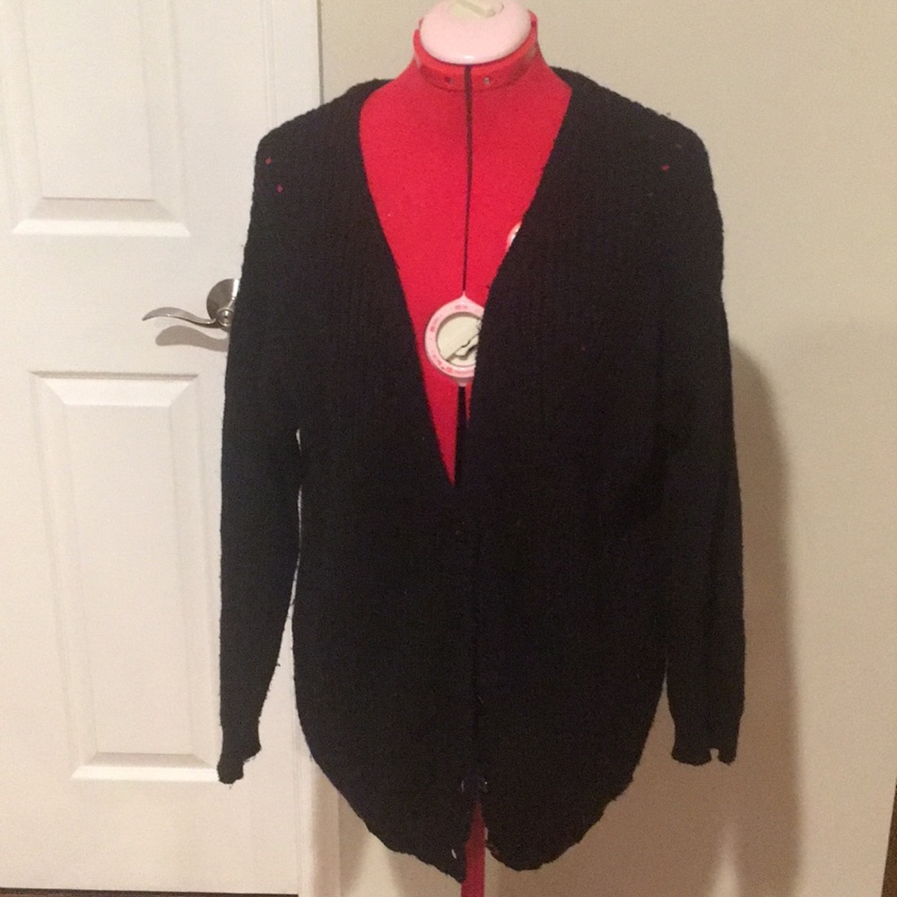 Forever 21 Contemporary Black Cardigan